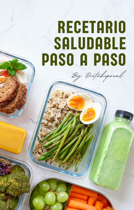 📘 Recetario Hipocalórico Paso a Paso para Bajar de Peso 🍎